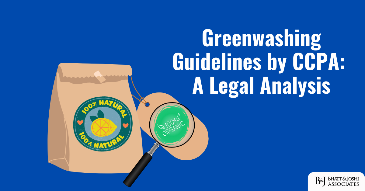 CCPA Guidelines on Greenwashing: A Legal Analysis
